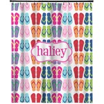 FlipFlop Extra Long Shower Curtain - 70"x84" (Personalized)
