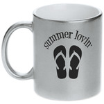 FlipFlop Metallic Silver Mug (Personalized)