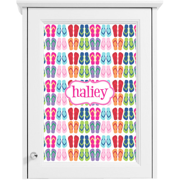 FlipFlop Single White Cabinet Decal
