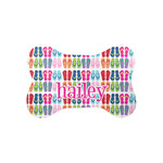 FlipFlop Bone Shaped Dog Food Mat (Small) (Personalized)