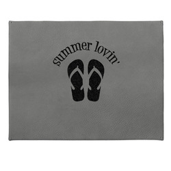 FlipFlop Small Gift Box w/ Engraved Leather Lid (Personalized)