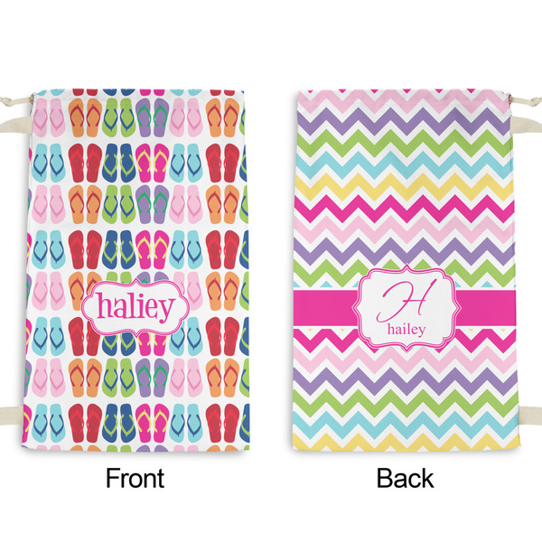 FlipFlop Small Laundry Bag - Front & Back View