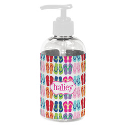 FlipFlop Plastic Soap / Lotion Dispenser (8 oz - Small - White) (Personalized)