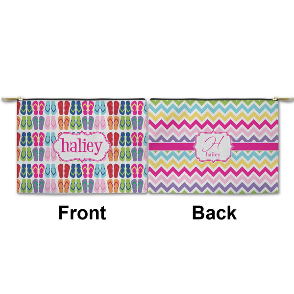 FlipFlop Small Zipper Pouch Approval (Front and Back)
