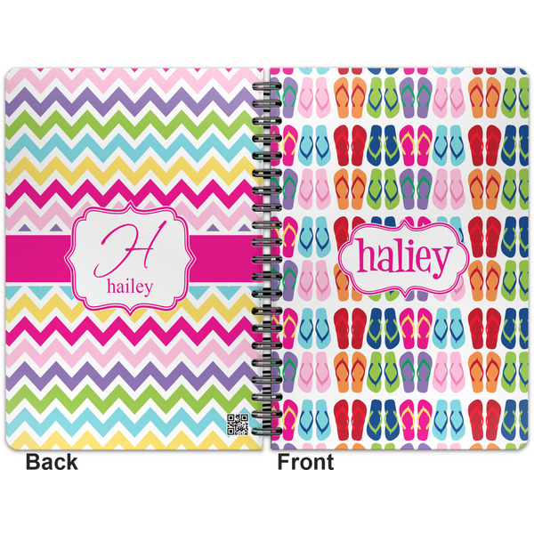 FlipFlop Spiral Journal 7 x 10 - Apvl