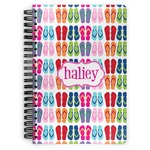 FlipFlop Spiral Notebook - 7x10 w/ Name or Text
