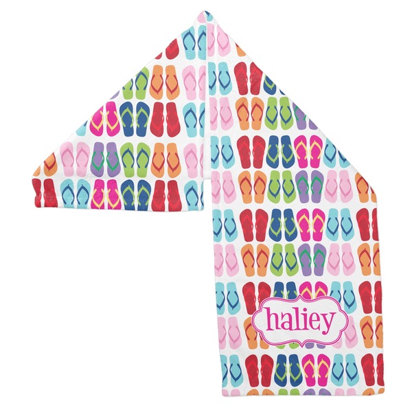 FlipFlop Sports Towel Folded - Both Sides Showing