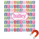 FlipFlop Square Car Magnet - 10" (Personalized)