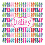 FlipFlop Square Decal - XLarge (Personalized)