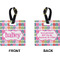 FlipFlop Square Luggage Tag (Front + Back)