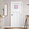 FlipFlop Square Wall Decal on Door