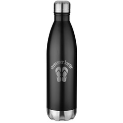 FlipFlop Water Bottle - 26 oz. Stainless Steel - Laser Engraved (Personalized)
