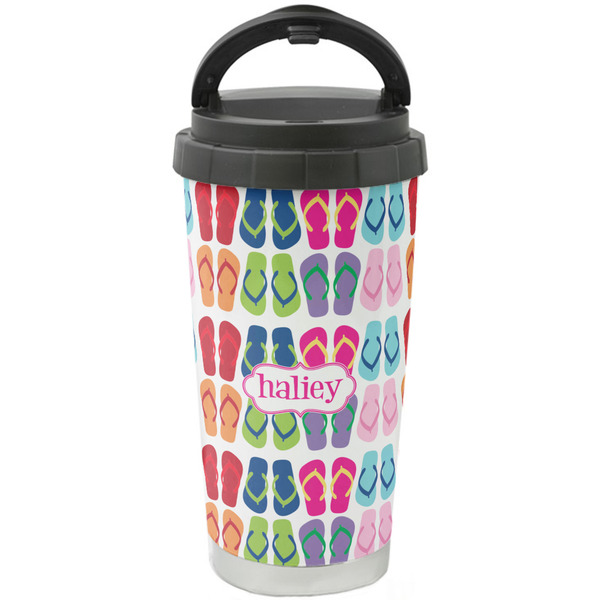 Custom FlipFlop Stainless Steel Coffee Tumbler (Personalized)