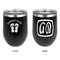FlipFlop Stainless Wine Tumblers - Black - Double Sided - Approval