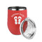 FlipFlop Stainless Wine Tumblers - Coral - Double Sided - Alt View