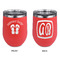 FlipFlop Stainless Wine Tumblers - Coral - Double Sided - Approval