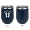FlipFlop Stainless Wine Tumblers - Navy - Single Sided - Approval