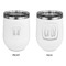 FlipFlop Stainless Wine Tumblers - White - Double Sided - Approval