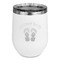 FlipFlop Stainless Wine Tumblers - White - Single Sided - Front