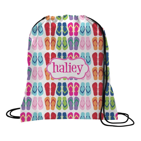Custom FlipFlop Drawstring Backpack (Personalized)