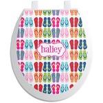 FlipFlop Toilet Seat Decal (Personalized)
