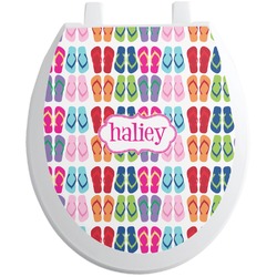 FlipFlop Toilet Seat Decal (Personalized)