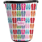 FlipFlop Waste Basket - Single Sided (Black) (Personalized)