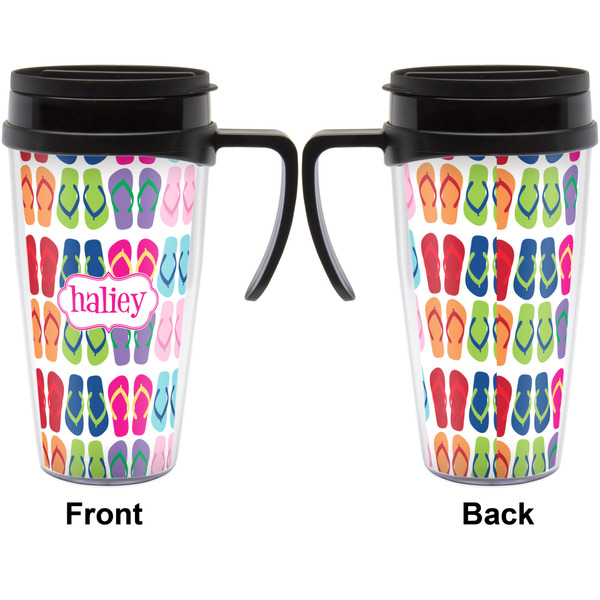FlipFlop Travel Mug with Black Handle - Approval