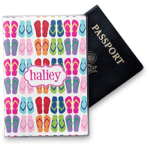 Custom FlipFlop Vinyl Passport Holder (Personalized)