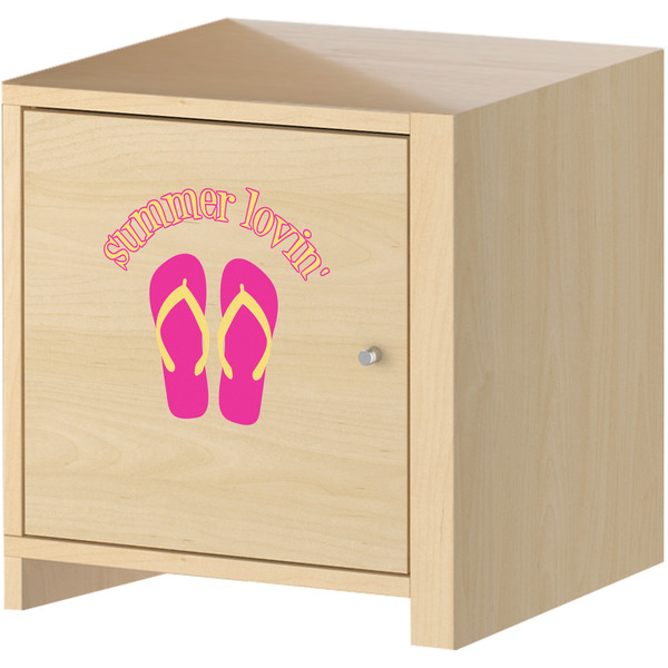 FlipFlop Wall Graphic on Wooden Cabinet