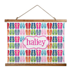 FlipFlop Wall Hanging Tapestry - Wide (Personalized)