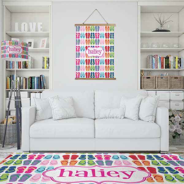 FlipFlop Wall Hanging Tapestry - Portrait - IN CONTEXT