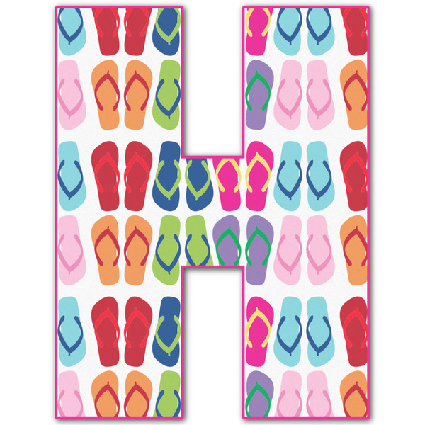 Custom FlipFlop Letter Decal - Custom Sizes (Personalized)
