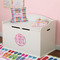 FlipFlop Wall Monogram on Toy Chest