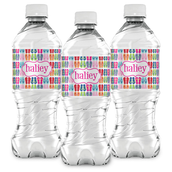 FlipFlop Water Bottle Labels - Front View