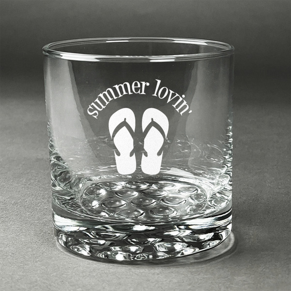 Custom FlipFlop Whiskey Glass - Engraved (Personalized)