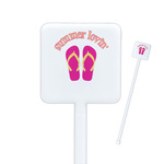 FlipFlop Square Plastic Stir Sticks (Personalized)