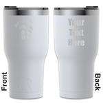 FlipFlop RTIC Tumbler - White - Engraved Front & Back (Personalized)