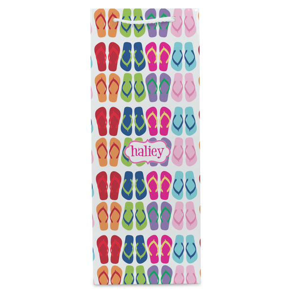 FlipFlop Wine Gift Bag - Matte - Front