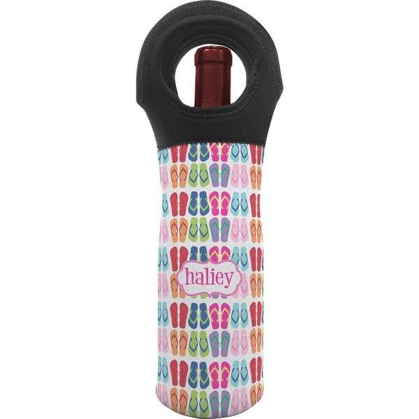 Custom FlipFlop Wine Tote Bag (Personalized)