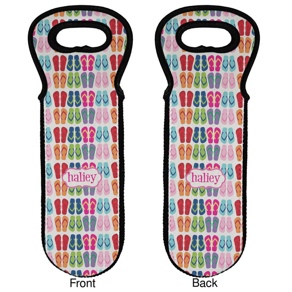 FlipFlop Wine Tote Front & Back
