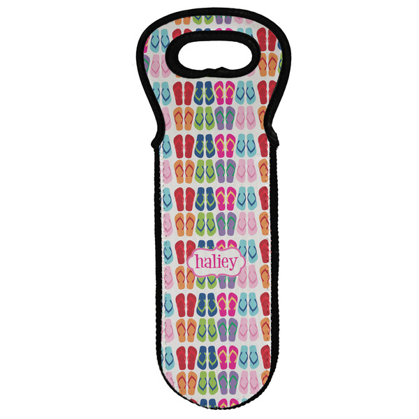 Custom FlipFlop Wine Tote Bag (Personalized)