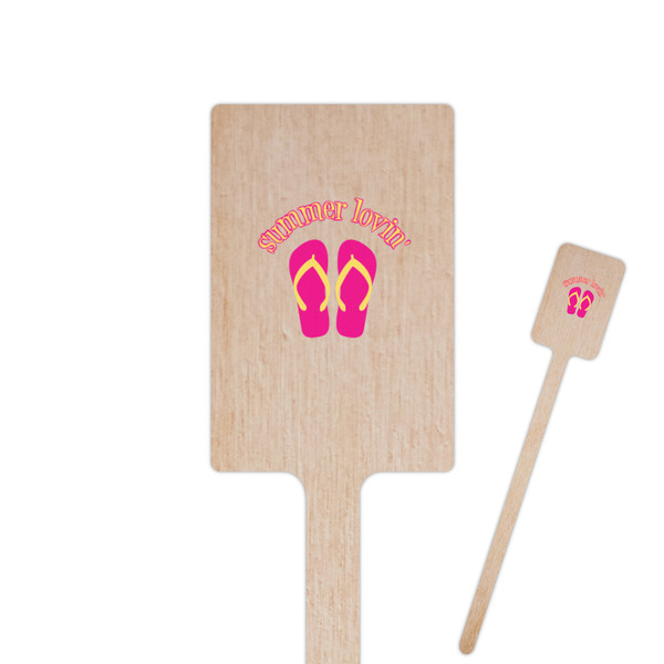 Custom FlipFlop Rectangle Wooden Stir Sticks (Personalized)