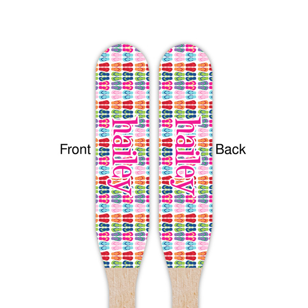 FlipFlop Wooden Food Pick - Paddle - Double Sided - Front & Back