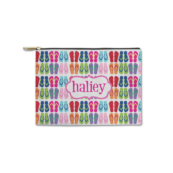 Custom FlipFlop Zipper Pouch - Small - 8.5"x6" (Personalized)