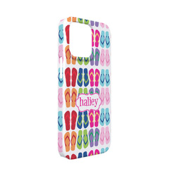 FlipFlop iPhone Case - Plastic - iPhone 13 Mini (Personalized)
