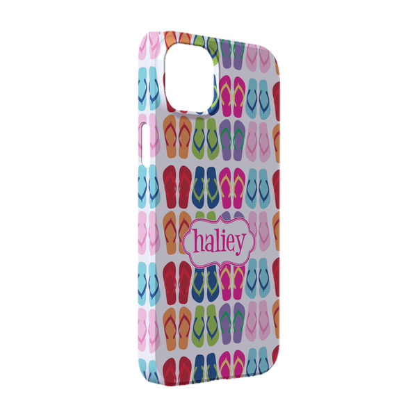Custom FlipFlop iPhone Case - Plastic - iPhone 14 (Personalized)