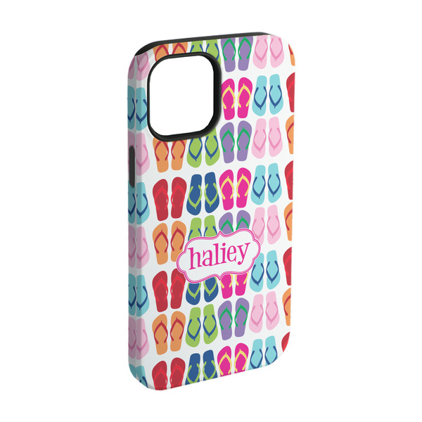 Custom FlipFlop iPhone Case - Rubber Lined - iPhone 15 Pro (Personalized)