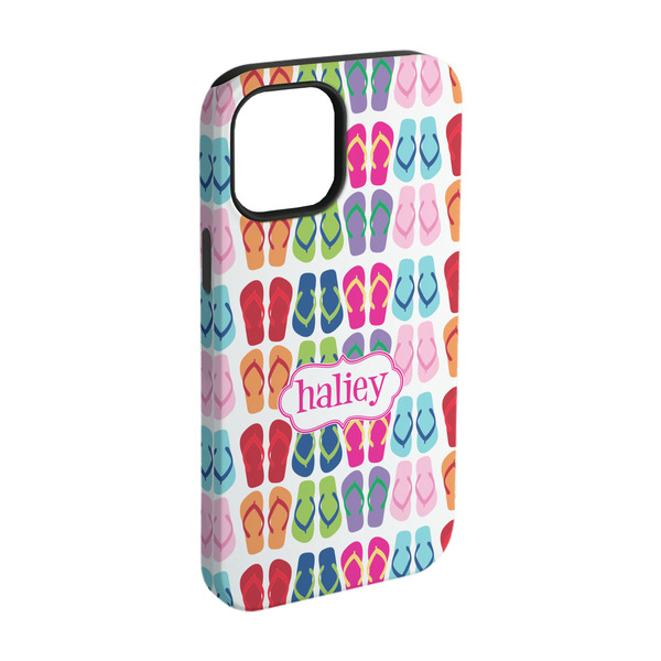 Custom FlipFlop iPhone Case - Rubber Lined - iPhone 15 (Personalized)