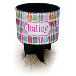FlipFlop Black Beach Spiker Drink Holder (Personalized)